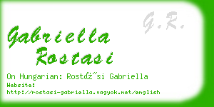 gabriella rostasi business card